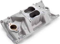 Intake Manifold, Performer RPM Vortec, Marine, Dual Plane, Aluminum, 4-barrel Square Bore, Chevy, 350, Each