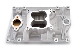 Intake Manifold, Performer Vortec, Marine, Dual Plane, Aluminum, 4-barrel Square Bore, Chevy 4.3L V6, Each