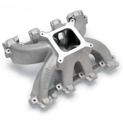 Intake Manifold, Super Victor, Single Plane, Aluminum, Natural, Square Bore, Chevy, Small Block, LS1, Each