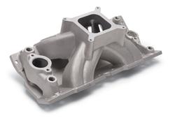 Intake Manifold, Super Victor Bowtie, Vortec Heads, Single Plane, Aluminum, Natural, Chevy, Small Block, Each