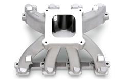 Intake Manifold, Super Victor, Single Plane, Aluminum, Natural, 4-barrel Square Bore, Chevy, 6.2L LS3, Each