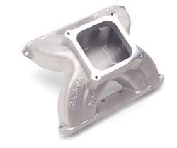 Intake Manifold, Victor Spider, Single Plane, Aluminum, Natural, Dominator, Chevy, Small Block, Each