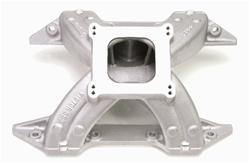 Intake Manifold, Victor, Single Plane, Aluminum, Natural, Square Bore, Non-EGR, Chrysler, B Big Block, Each