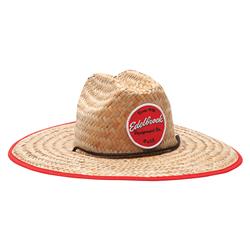 Hat, Baja, Natural, Straw, Flexfit, Edelbrock Since 1938, Adult, One Size Fits All, Each