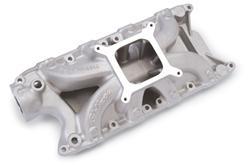 Intake Manifold, Victor Jr,, Single Plane, Aluminum, Natural, 4-Barrel, Square Bore, Ford, 4.7L, 5.0L, Each