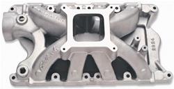 Intake Manifold, Super Victor, Single Plane, Aluminum, Square Bore, Fits 9.5 in. Deck Height Only, Ford, 351W