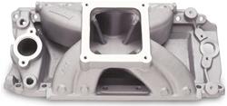 Intake Manifold, Super Victor, Single Plane, Aluminum, Natural, 4500 Dominator Flange, Rectangular Port, Chevy, Big Block, Each