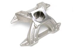 Intake Manifold, Victor, Single Plane, Aluminum, Natural, Square Bore, Mopar, 413/426/440, Each