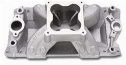 Intake Manifold, Super Victor, Single Plane, Aluminum, Natural, Dominator, Chevy, 302/327/350/400, Each