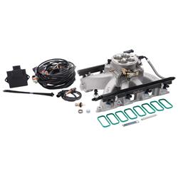 Fuel Injection System, Pro-Flo 4, Self-Learning, Sequential Multi-Port, Satin, 675 HP Max, Gen III & IV LS Rectangular Port, Kit