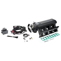 Fuel Injection System, Pro-Flo 4 XT, Self-Learning, Sequential Multi-Port, Black Powdercoat, 675 HP Max, Gen III/IV Rectangle Port, Kit