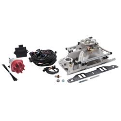 Fuel Injection System, Pro-Flo 4, Self-Learning, Sequential Multi-Port, Satin, 550 HP Max, SB Chrysler 318, 340, 360, Kit