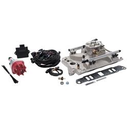 Fuel Injection System, Pro-Flo 4, Self-Learning, Sequential Multi-Port, Satin, 450 HP Max, Pontiac 326-455, Kit