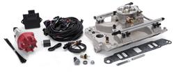 Fuel Injection System, Pro-Flo 4, Self-Learning, Sequential Multi-Port, Satin, 550 HP Max, Pontiac 326-455, Kit