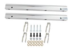 Fuel Rails, Aluminum, Clear Anodized, Ford, 289, 302, 351W, Pair