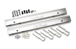 Fuel Rails, Victor EFI, Aluminum, Clear Anodized, -6 AN, Chevy, Big Block, Pair