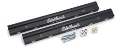 Fuel Rail Kit, Victor Tunnel Ram, Aluminum, Black Anodized, Kit