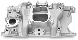 Intake Manifold, Performer, Dual Plane, Aluminum, Natural, Square/Spread Bore, W/EGR. Mopar, 318/340/360, Each