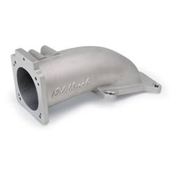 Throttle Body Elbow, Ultra Low Profile, Aluminum, 90mm Throttle Body to Square-Bore Flange, Ford, GM, Each