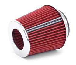 Air Filter Element, Pro-Flow, Conical Flanged, Cotton Gauze, Red, 6.7 in. Length, Each