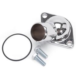 Water Neck, 15 Degree, O-Ring, Steel, Chrome, Chevrolet, 4.3, V6, SBC, BBC, Each