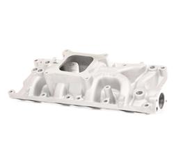 Intake Manifold, Torker II, Single Plane, Aluminum, Natural, Square Bore, Ford, 4.7L, 5.0L (Not Boss), Each