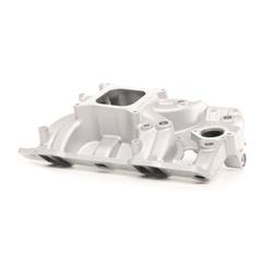 Intake Manifold, Torker II, Single Plane, Aluminum, Natural, Square Bore, Non-EGR, Pontiac, V8, Each