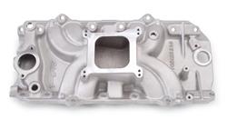 Intake Manifold, Torker II, Single Plane, Aluminum, Square Bore, Non-EGR, Large Oval Port, Chevy, Big Block