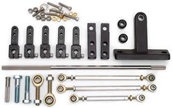 Throttle Linkage Kit, Progressive, Dual Quad, Side Mount, Universal, Kit