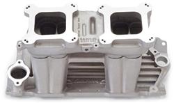 Intake Manifold, Street Tunnel Ram, Aluminum, Natural, Dual Square Bore, Chevy, Small Block, Each