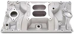 Intake Manifold, Performer RPM Vortec, Dual Plane, Aluminum, Natural, Square Bore, Chevy, Vortec V8, Each