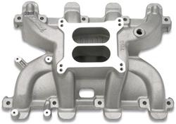 Intake Manifold, Performer RPM, Carbureted, Aluminum, Natural, Dual Plane, Chevy, 4.8, 5.3, 5.7, 6.0L