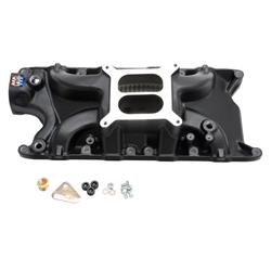 Intake Manifold, Performer RPM, Dual Plane, Aluminum, Black Powdercoated, Ford, 289, 302, Each