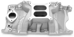 Intake Manifold, Performer RPM, Dual Plane, Aluminum, Natural, Square Bore, Mopar, 318/340/360, Each