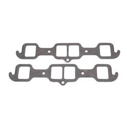 Exhaust Gaskets, Header, Composite with Steel Core, Rectangular Port, Oldsmobile, 400, 425, 455, Pair