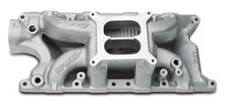 Intake Manifold, Performer RPM Air Gap, Dual Plane, Aluminum, Natural, Square Bore, Ford, 289/302, Each