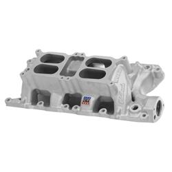 Intake Manifold, Performer RPM Air Gap, Dual Quad, Aluminum, Natural, Square Bore, Ford, 260, 289, 302, Each