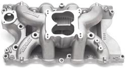 Intake Manifold, Performer RPM Air Gap, Dual Plane, Aluminum, Natural, Square Bore, Ford, 429/460, Each