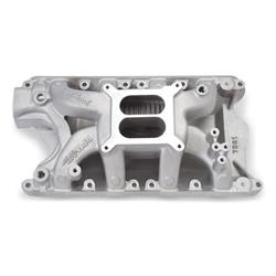 Intake Manifold, Performer RPM Air Gap, Dual Plane, Aluminum, Natural, Square Bore, Ford, 351W, Each