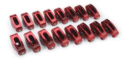 Rocker Arm; Red Roller Rocker Arms; Small Block Chevy; 3/8 in.;Ratio 1.5 to 1; Qty 16