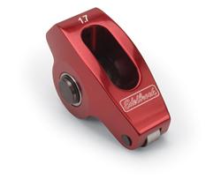 Rocker Arm, Full Roller, Stud Mount, 1.7 Ratio, Aluminum, Red Anodized, Chevy, Big Block, Each