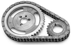 Timing Chain and Gear Set, Performer-Link, True Double Roller, Iron/Steel Sprockets, Chevy, V6/Small Block, Set