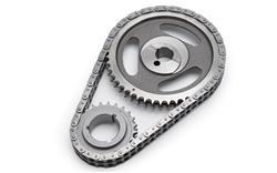 Timing Chain and Gear Set, Performer-Link, Double Roller, Iron/Steel Sprockets, Ford, 351C/351M/400M, Set