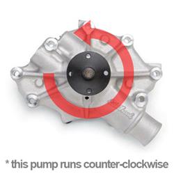 Water Pump, Mechanical, High-Volume, Aluminum, Natural, Serpentine Drive, Ford, Trucks Only, 5.0L, 5.8L, Each