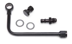 Fuel Line, Black, Steel, EPS Carburetor, Banjo-Style, -6 AN female with 3/8 in. Hose Barb Inlet, Kit