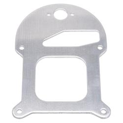 Bracket, Fuel Pressure Regulator, Aluminum, Natural, Single Regulator Plate Only, Holley Standard Flange, Each