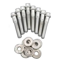 Intake Manifold Bolts, Steel, 12-Point Head, Washers, for Use On E-Tec or Vortec Heads, Chevy, 5.0L, 5.7L, Kit