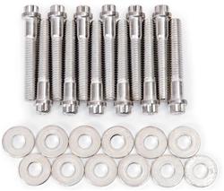 Intake Manifold Bolts, Steel, Cadmium, 12-Point Head, Washers, Ford, Mercury, 260, 289, 302, Kit