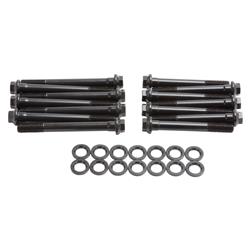 Cylinder Head Bolts, High Performance, Hex, Chromoly, Black Oxide, Washers, Jeep, 4.0L, Kit