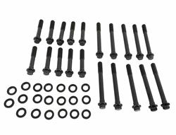 Cylinder Head Bolts, Hex, Washers, Ford, Big Block FE, Stock, Edelbrock Performer RPM Heads, Kit